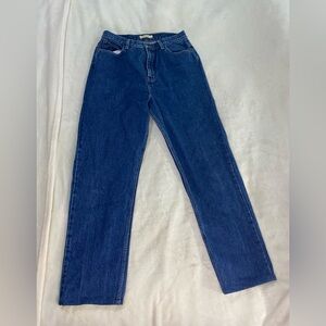 Vintage Natural Reflections High Waisted Mom Jeans Straight Leg Blue Denim 8T